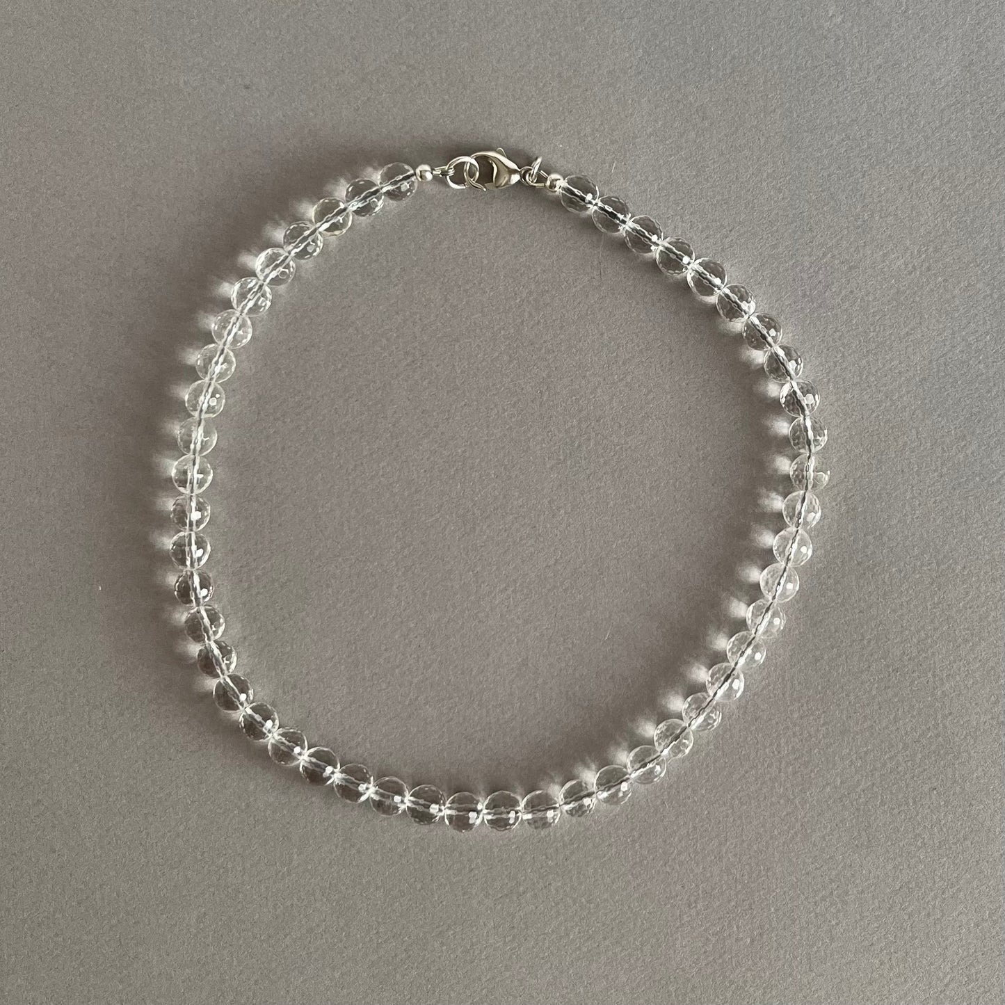 Faceted Clear Quartz Necklace