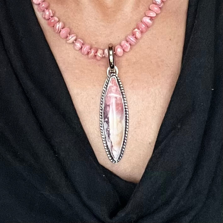 Hand-Knotted Rhodochrosite Necklace