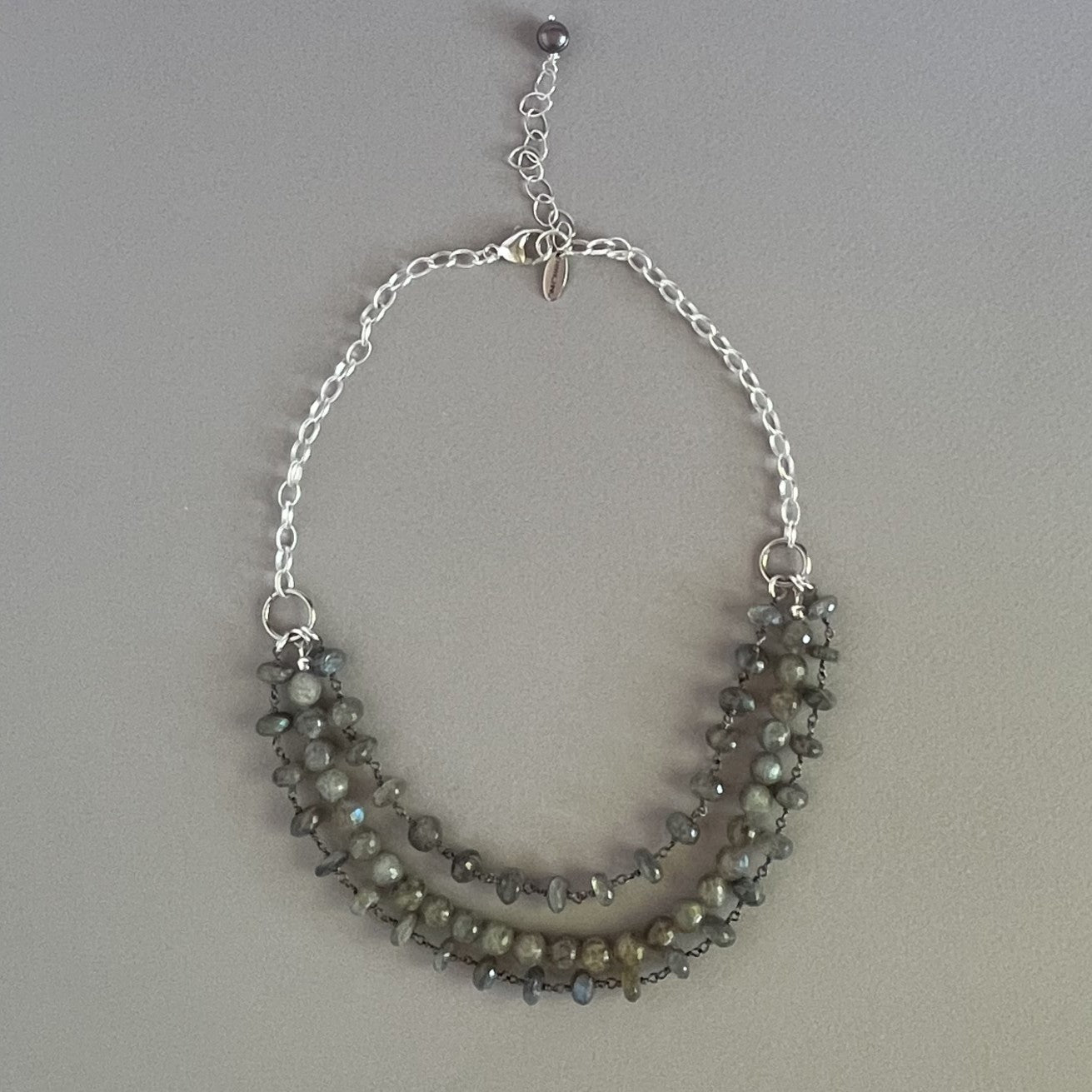 Layered Necklace with Labradorite