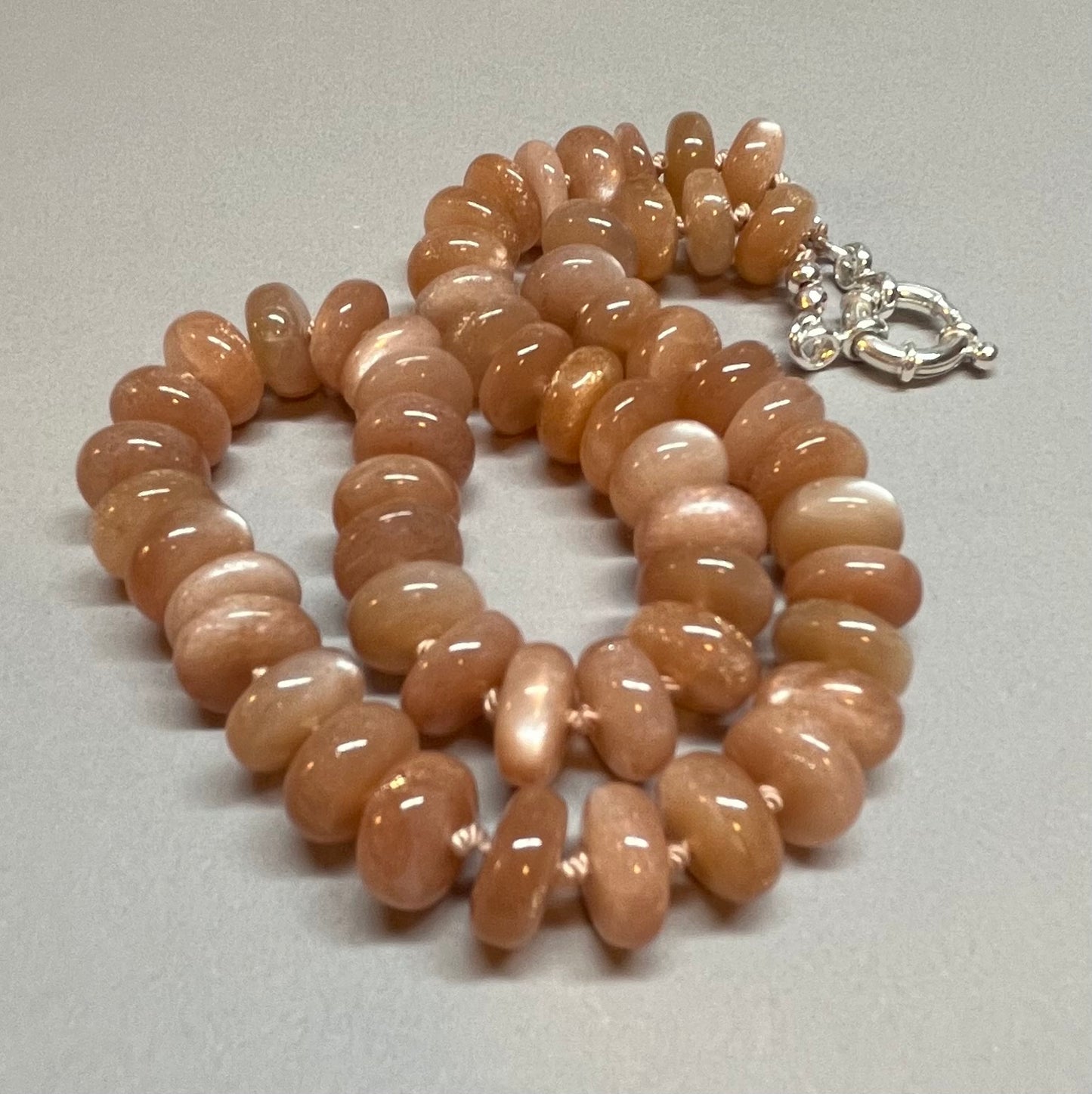 Peach Moonstone Necklace