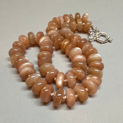 Peach Moonstone Necklace