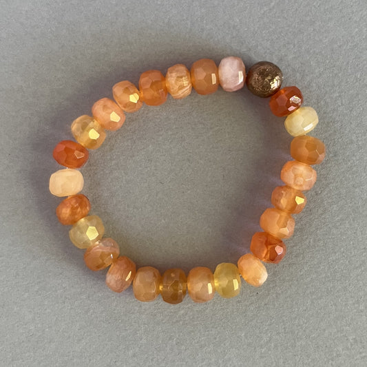 Carnelian Bracelet with Copper Accent