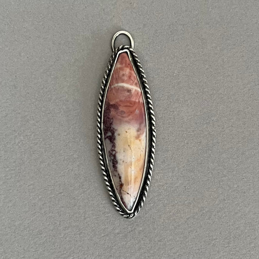 Flamingo Rose Jasper Pendant