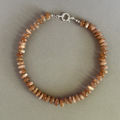 Peach Moonstone Necklace