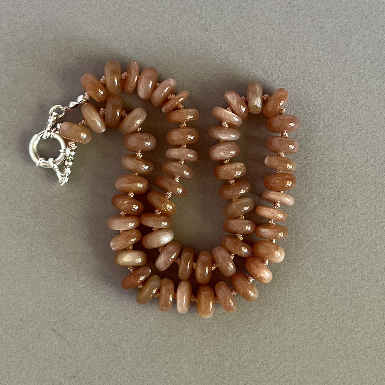 Peach Moonstone Necklace