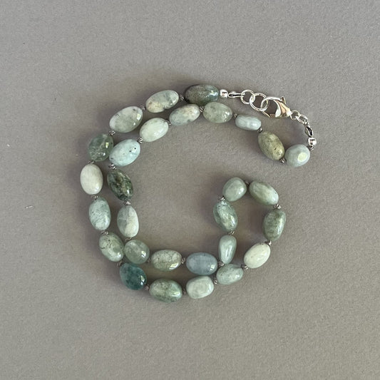 Jade Necklace with Sterling