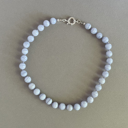 Blue Lace Agate Necklace