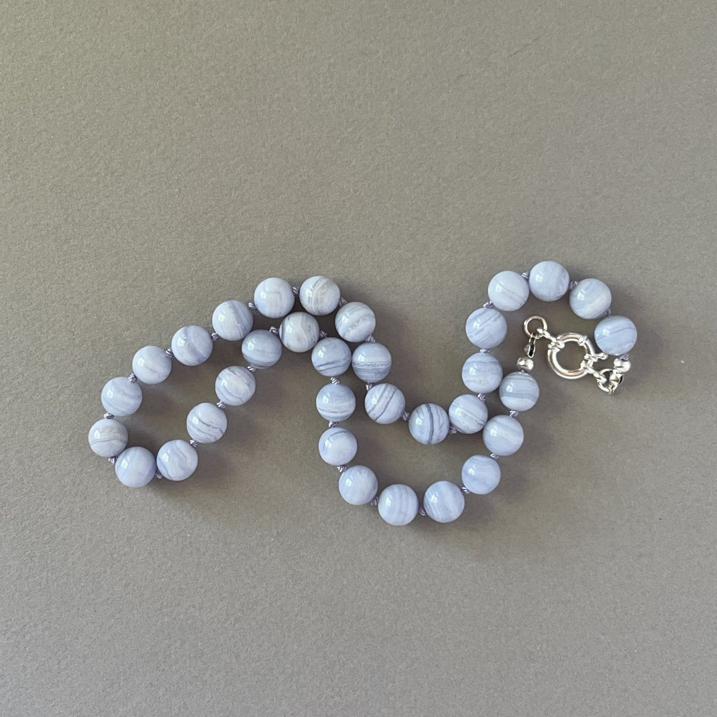 Blue Lace Agate Necklace