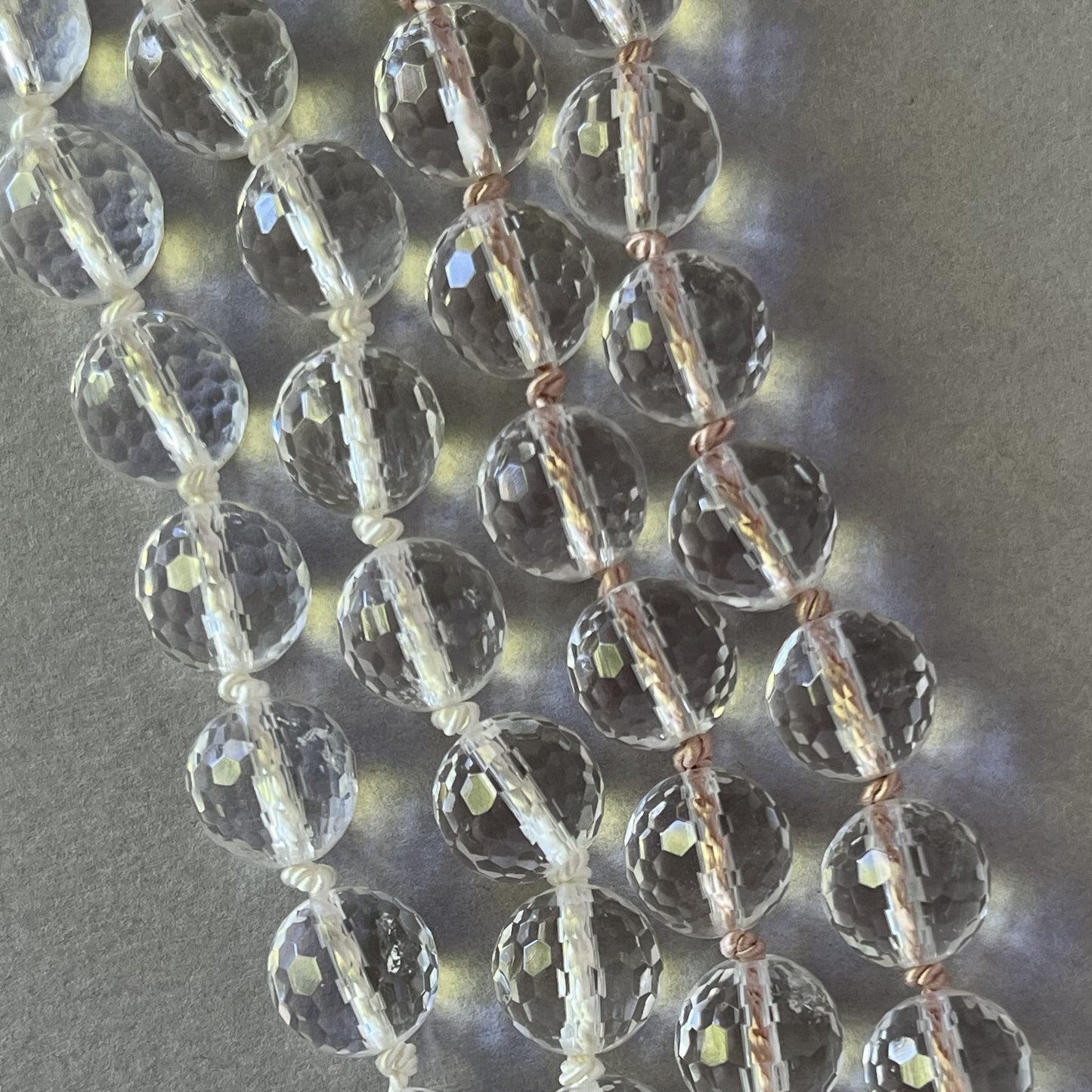 Faceted Clear Quartz Necklace
