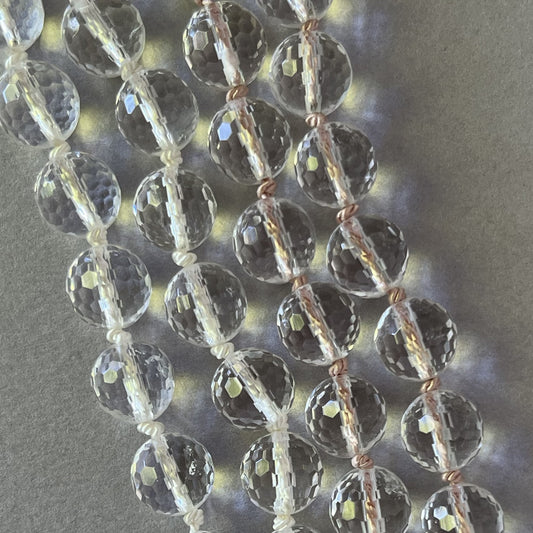 Faceted Clear Quartz Necklace