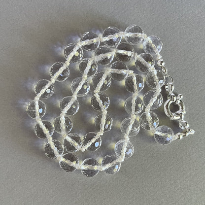 Faceted Clear Quartz Necklace