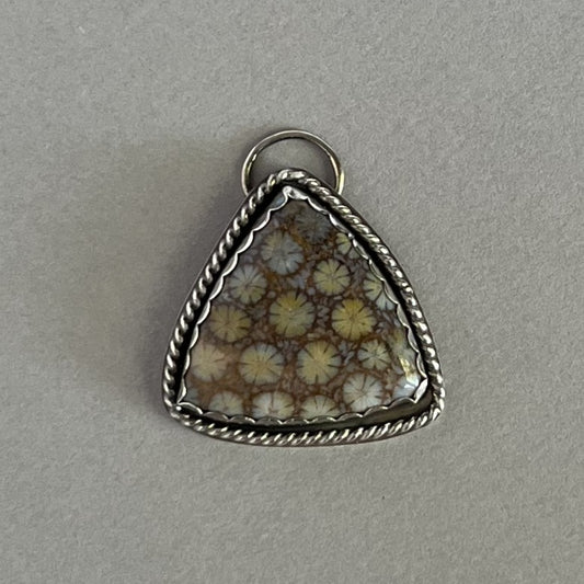 Fossilized Coral Pendant